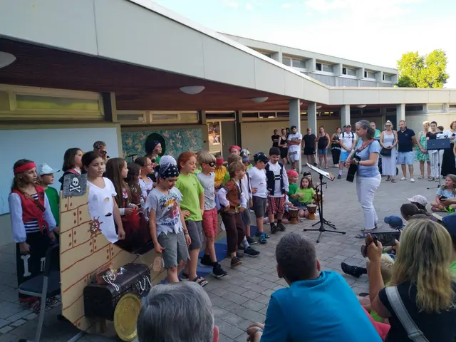 Chorkonzert auf dem Schulhof